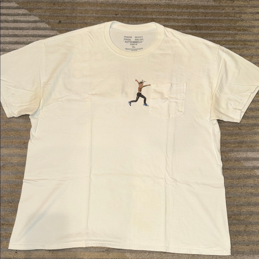 Travis Scott x Virgil Abloh Off-White “Astroworld” By a Thread Tee